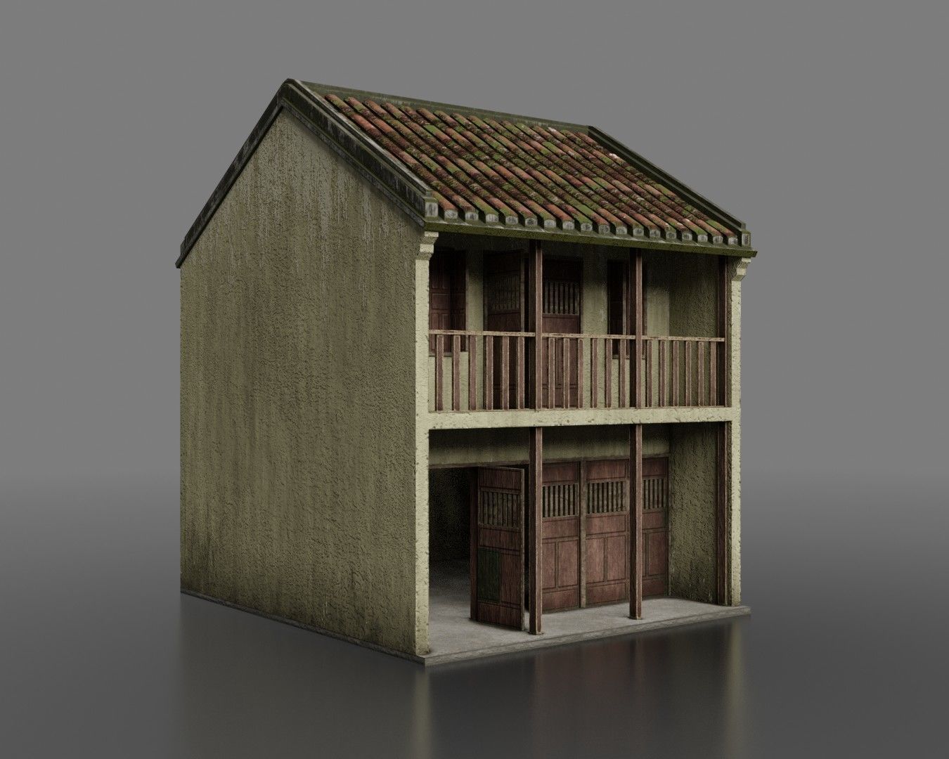 Hoi An Ancient House Pack Low-poly 3D model_6
