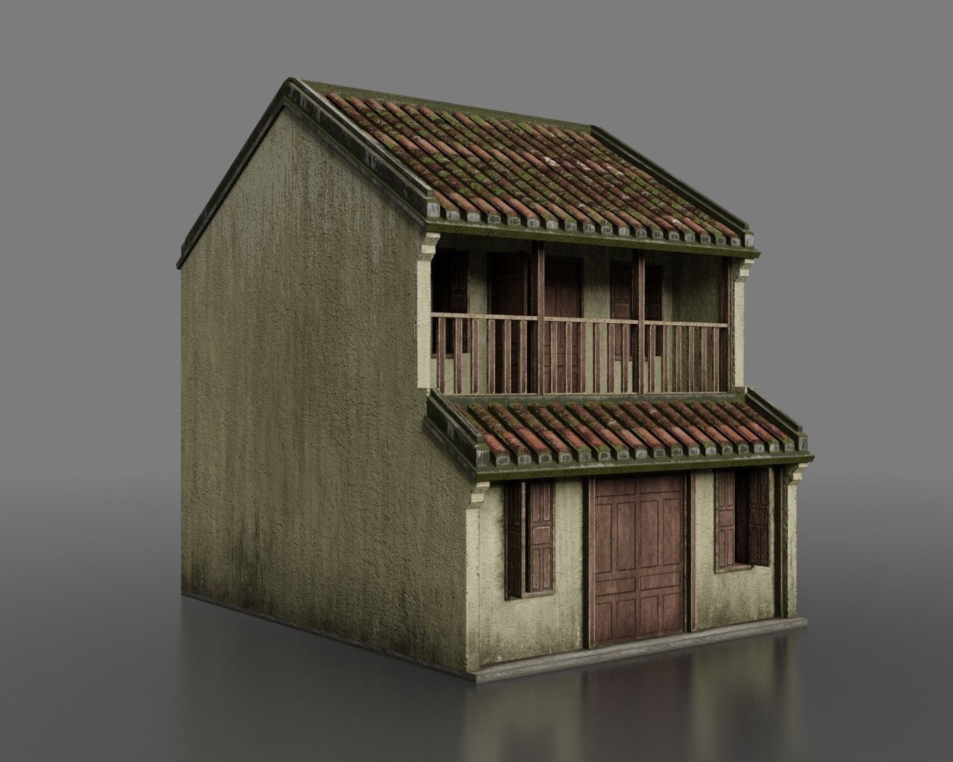 Hoi An Ancient House Pack Low-poly 3D model_4