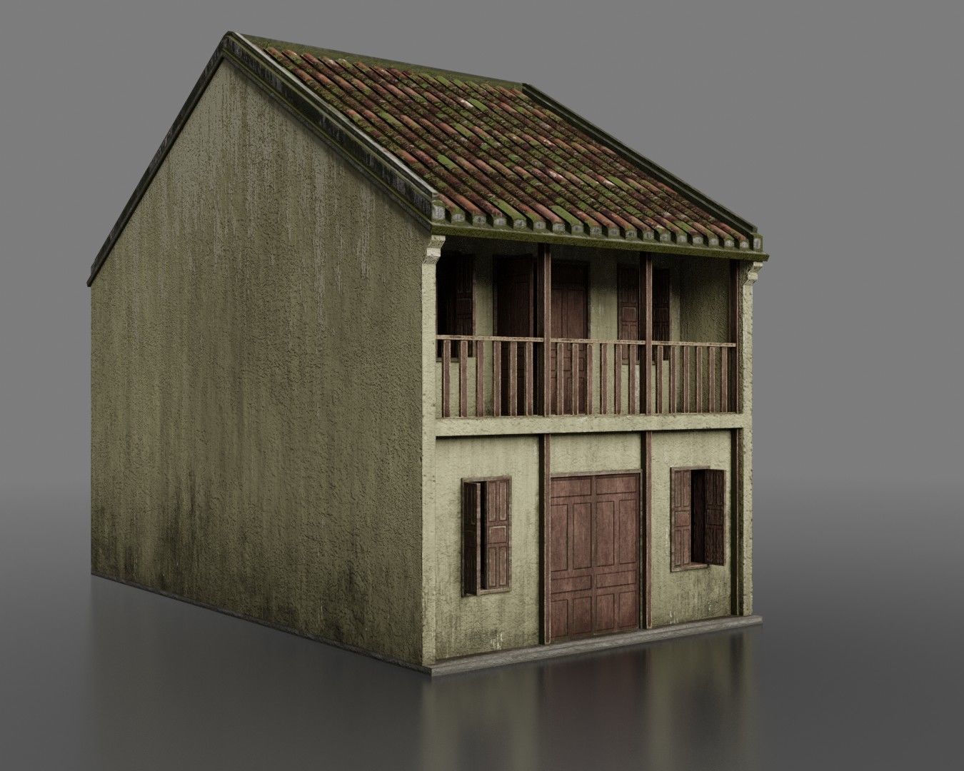 Hoi An Ancient House Pack Low-poly 3D model_9