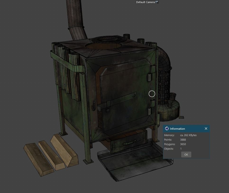 stove  Low-poly 3D model_8