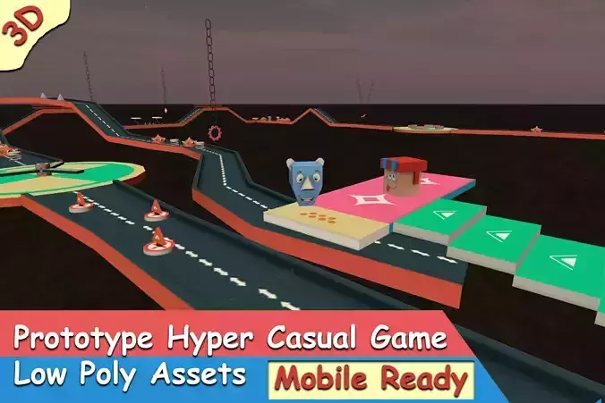 Prototype Hyper Casual Game Low Poly Assets For Maya Unity other