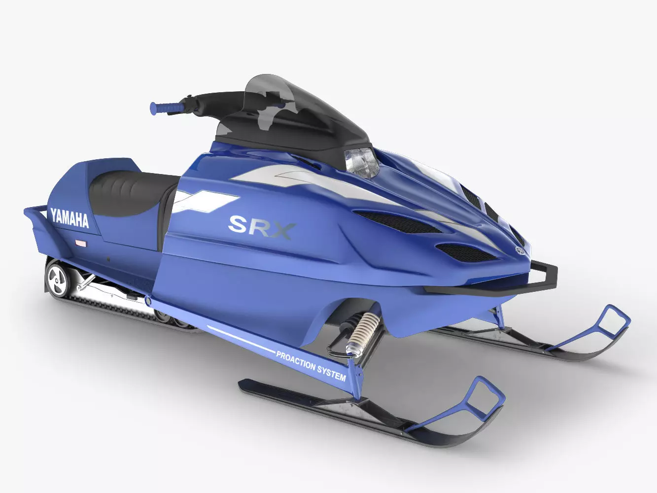 Snowmobile yamaha 3D model_0