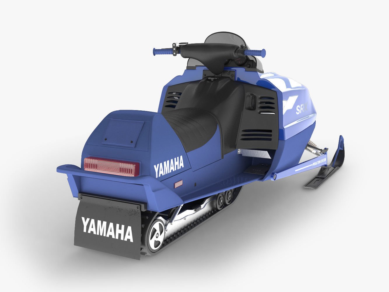 Snowmobile yamaha 3D model_5