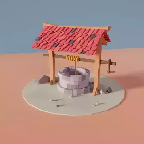Water Well Low-poly