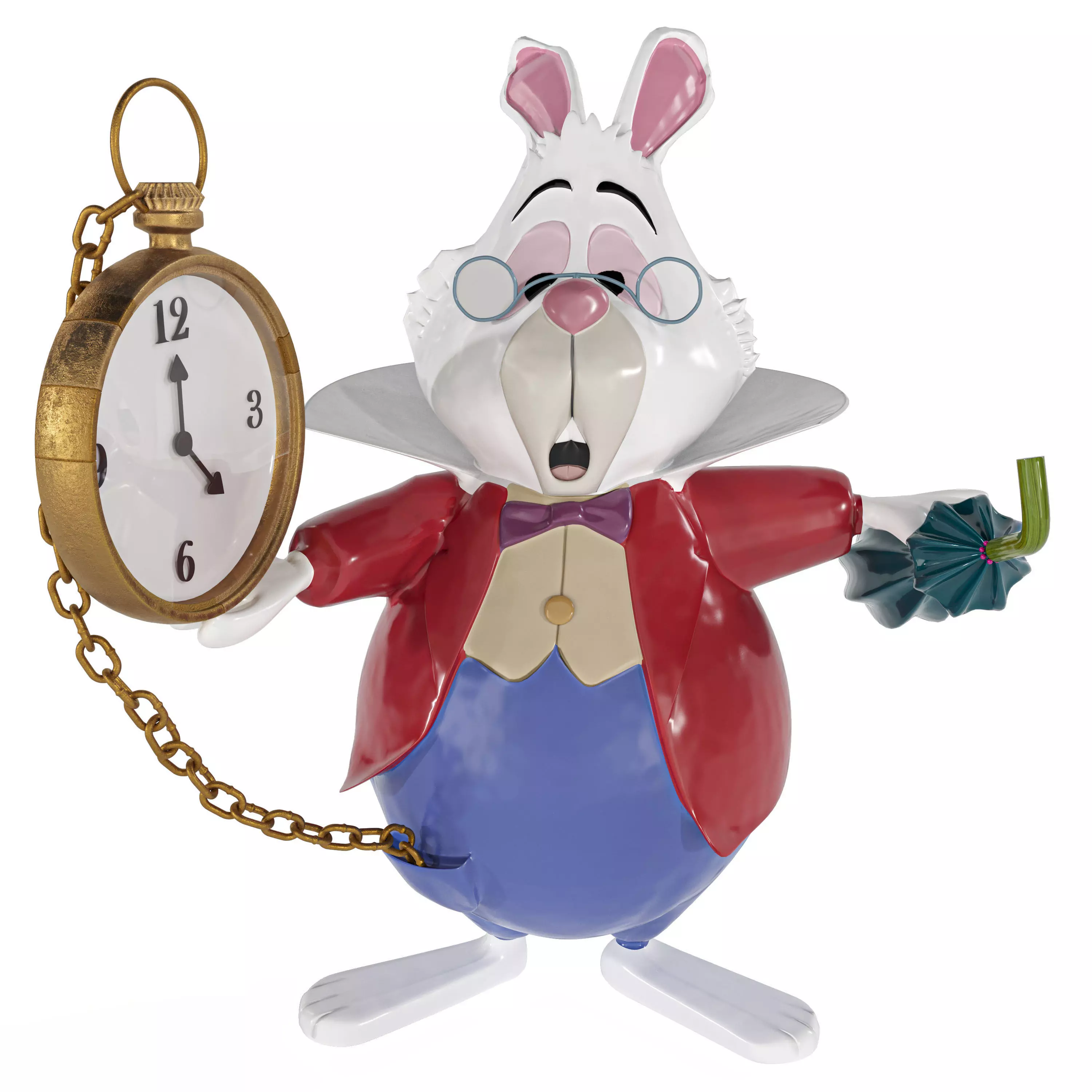 White rabbit 3D model