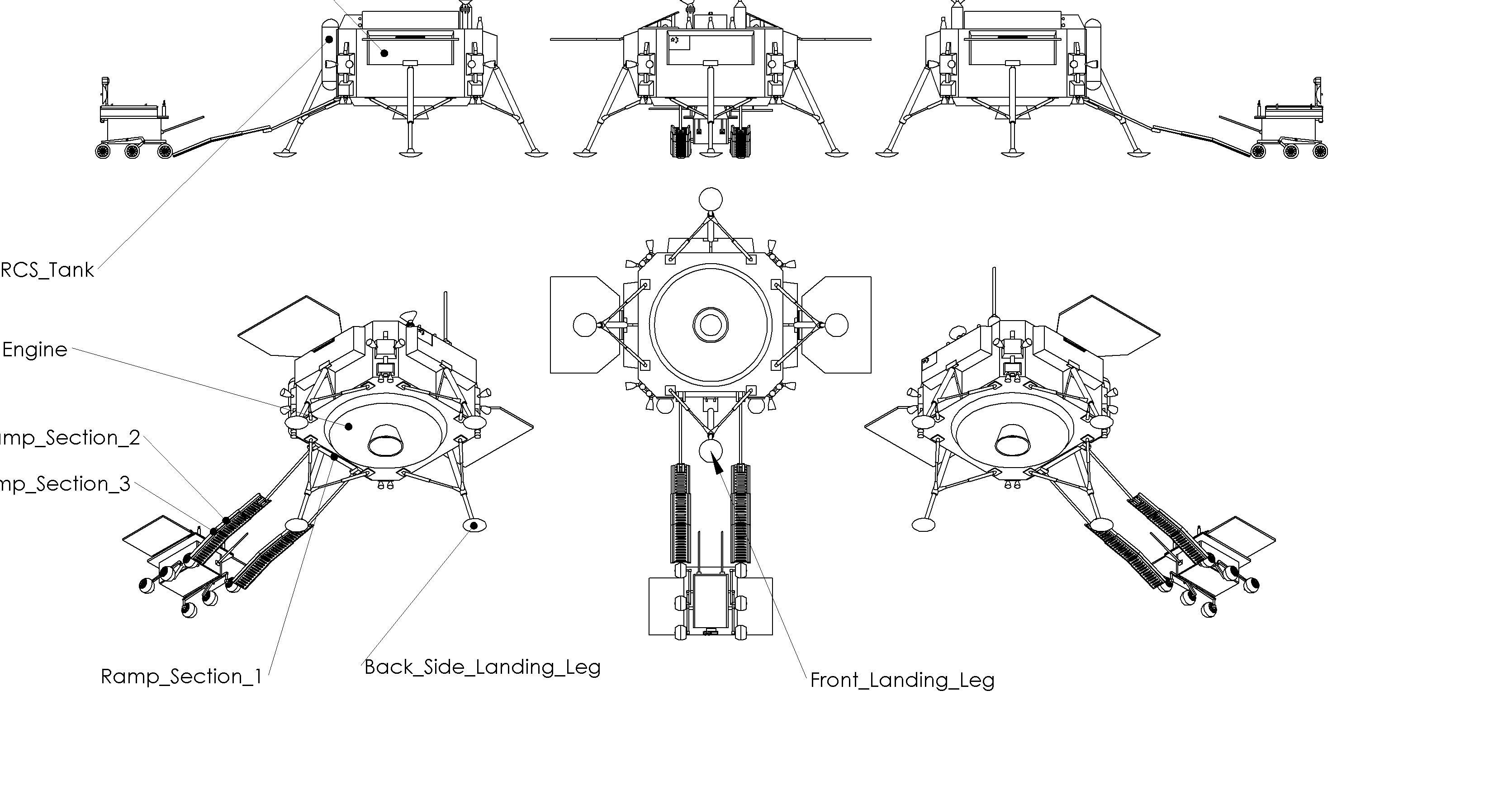Chinese Jade Coney Lunar Rover System 3D print model_2