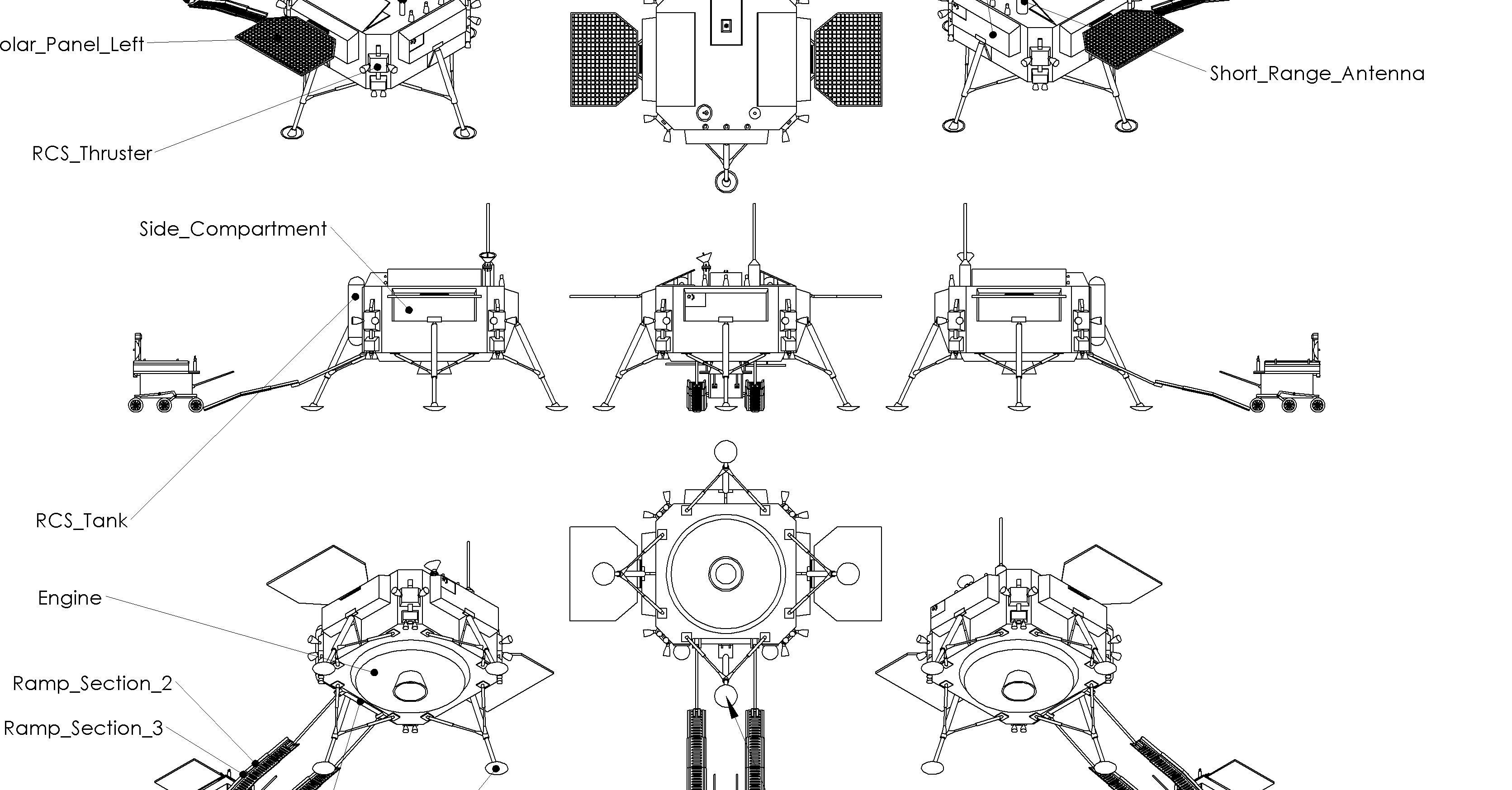 Chinese Jade Coney Lunar Rover System 3D print model_3