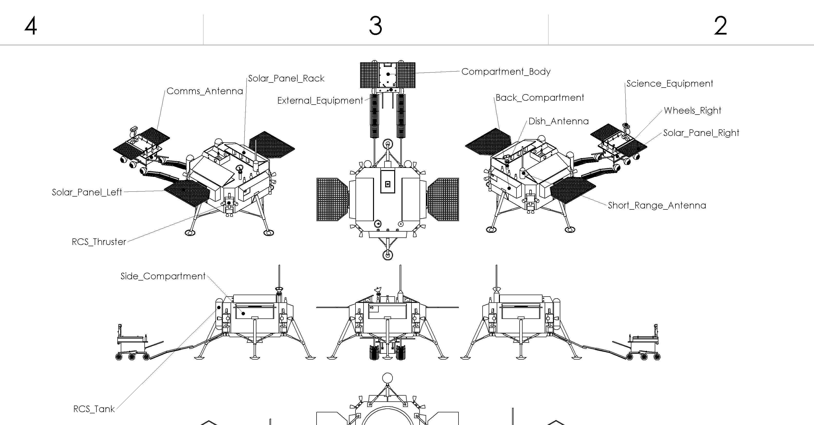 Chinese Jade Coney Lunar Rover System 3D print model_1
