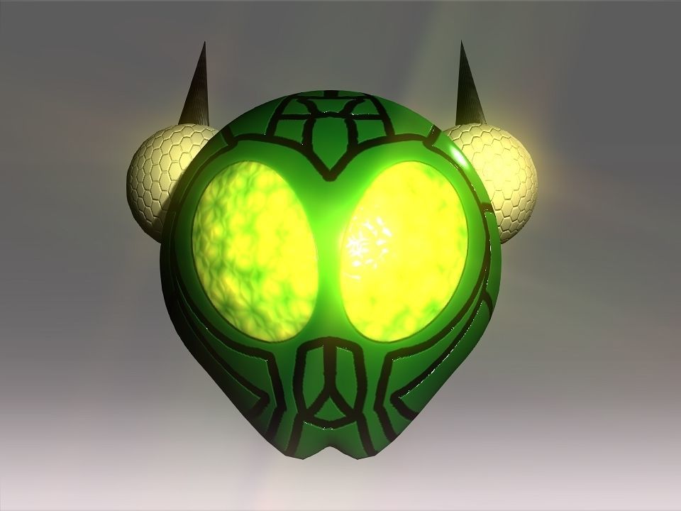 Bug Mask Space Ship Low-poly 3D model_17