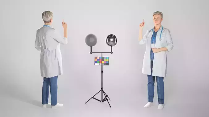 Adult female medical doctor 129