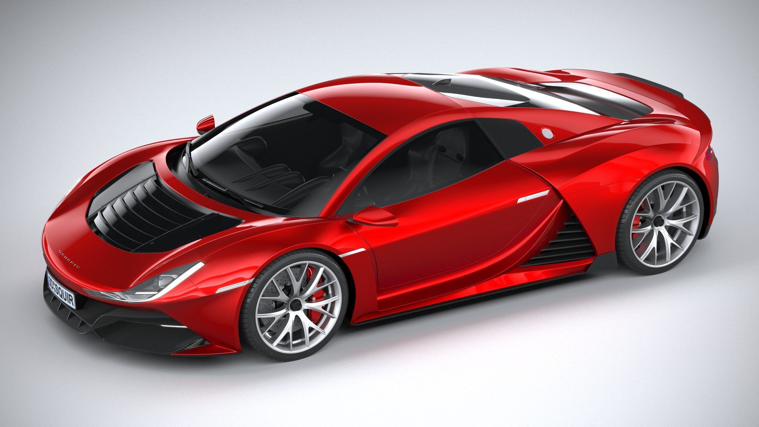 Generic Supercar 2020 3D model_7