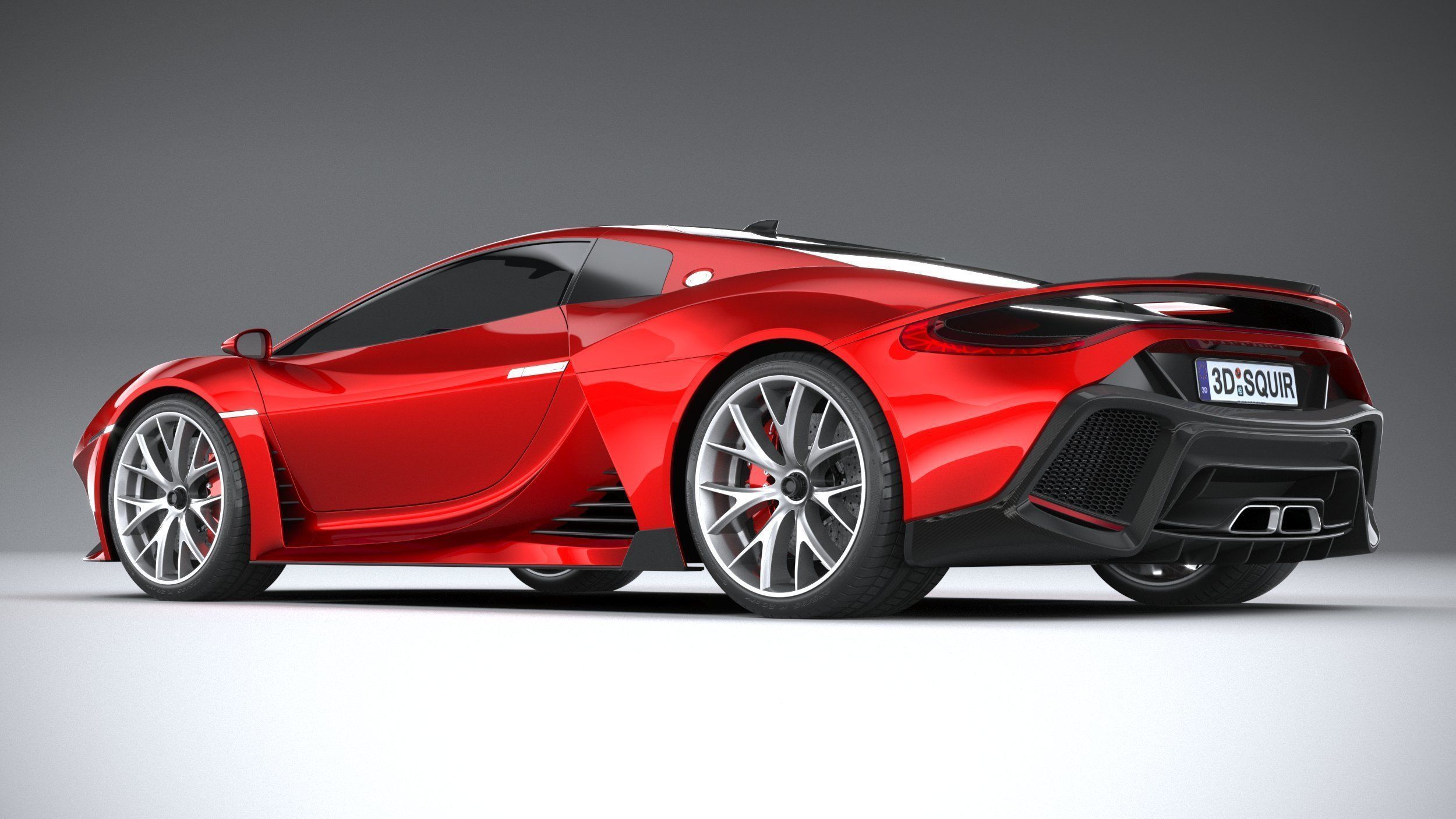 Generic Supercar 2020 3D model_5