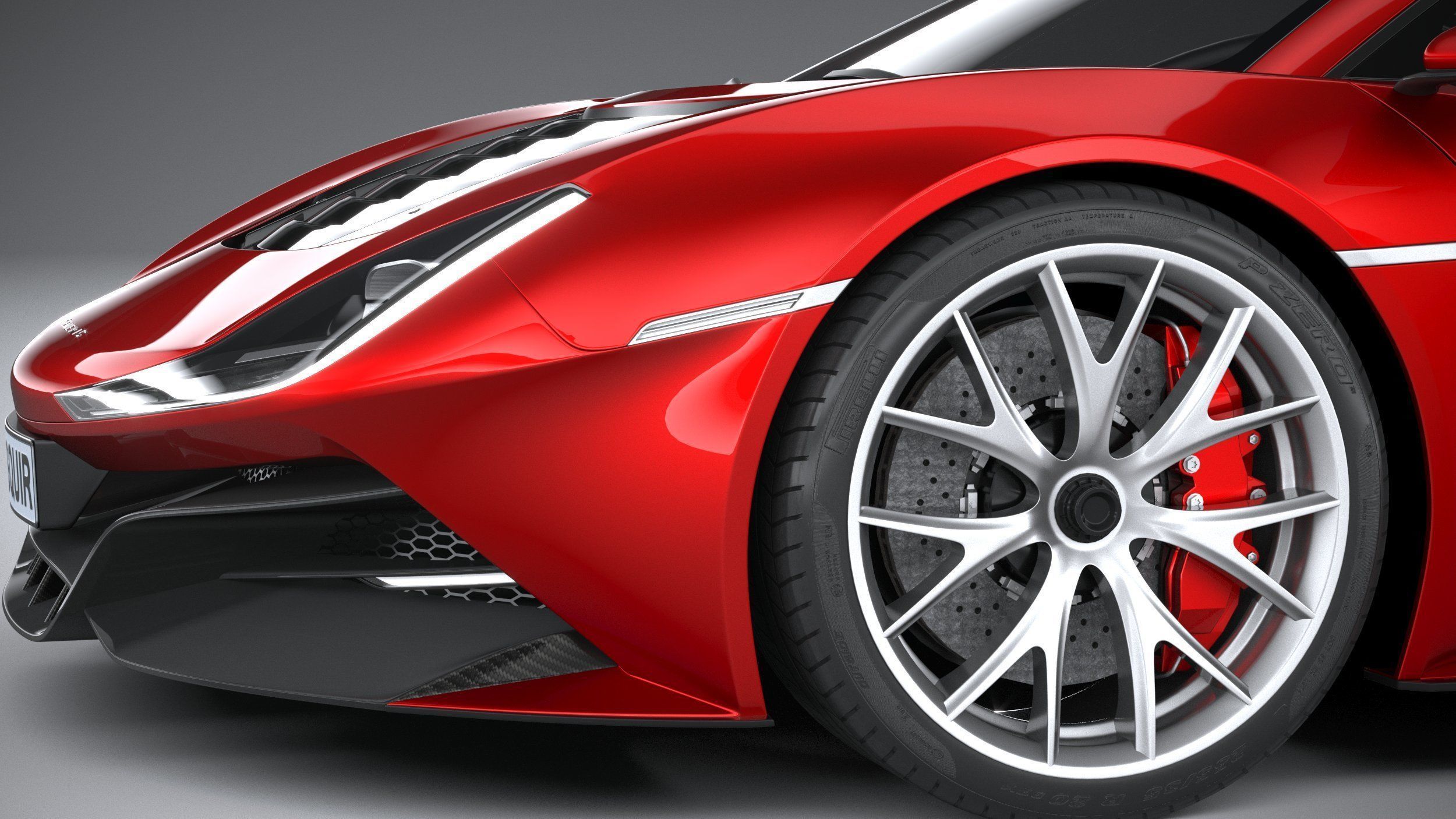 Generic Supercar 2020 3D model_3