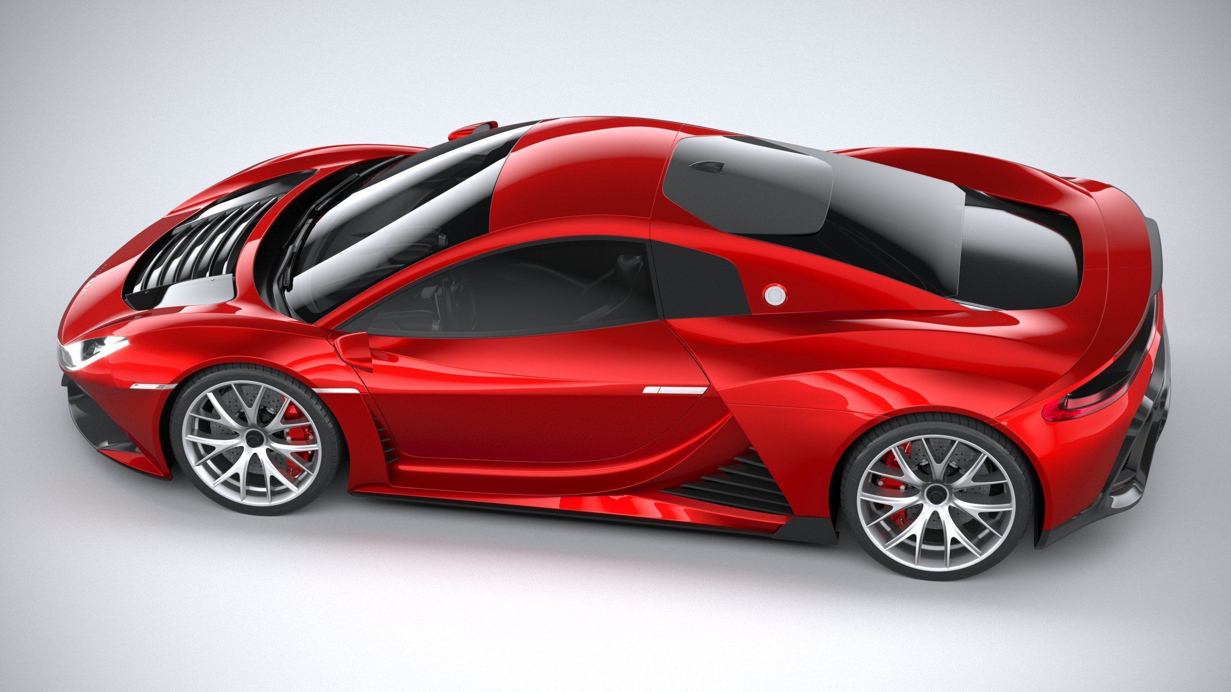 Generic Supercar 2020 3D model_9