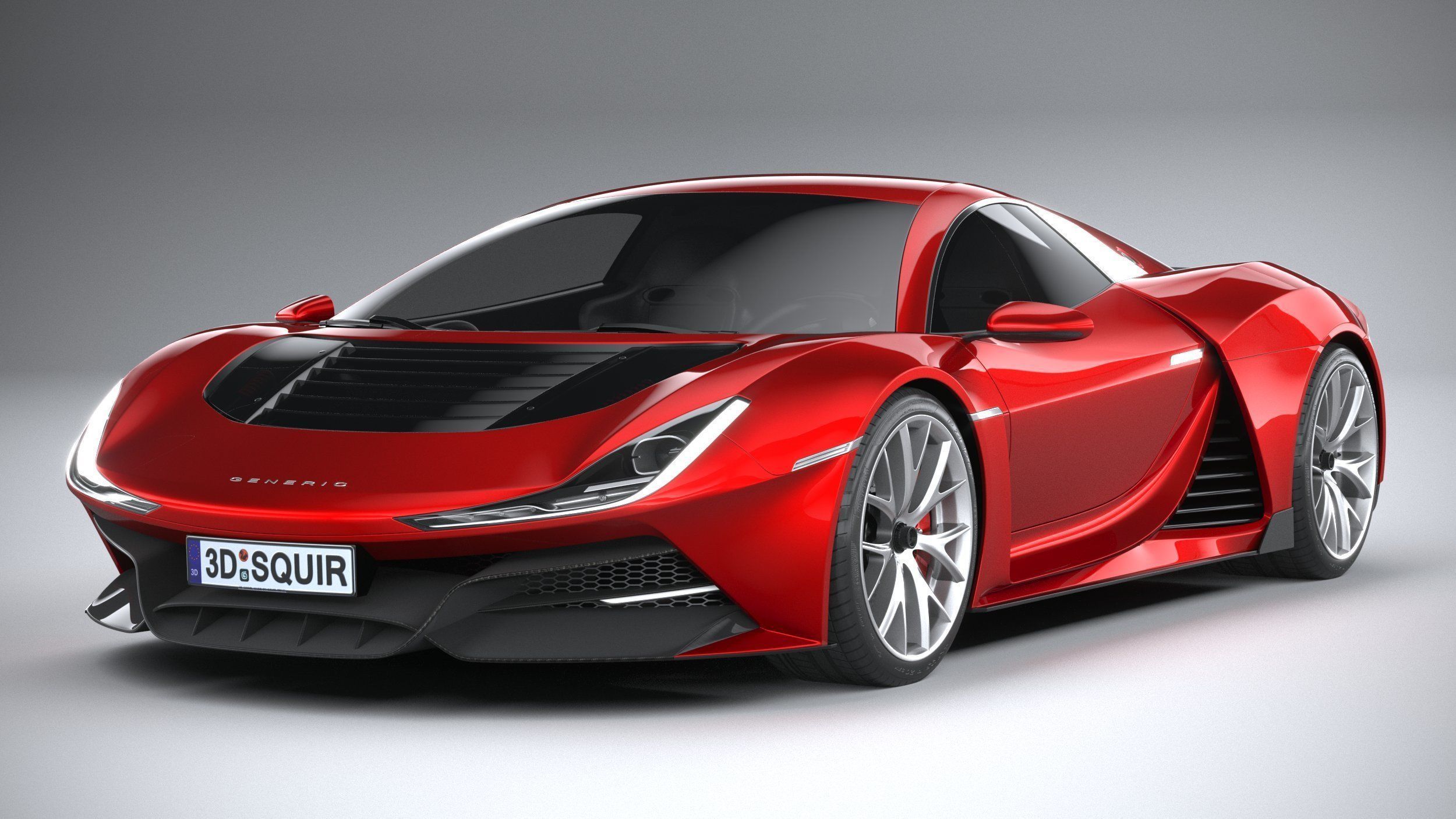 Generic Supercar 2020 3D model_2