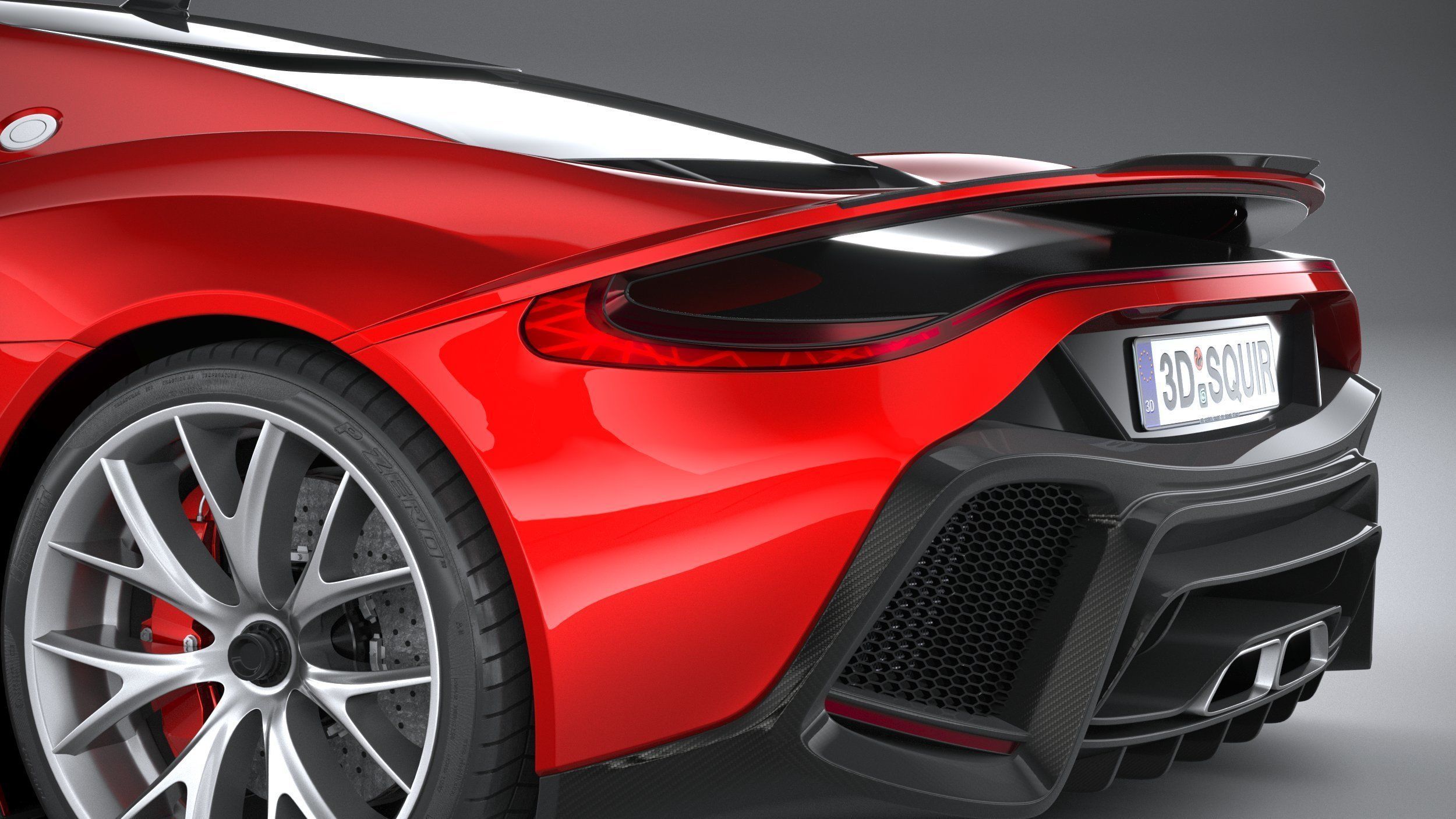 Generic Supercar 2020 3D model_6