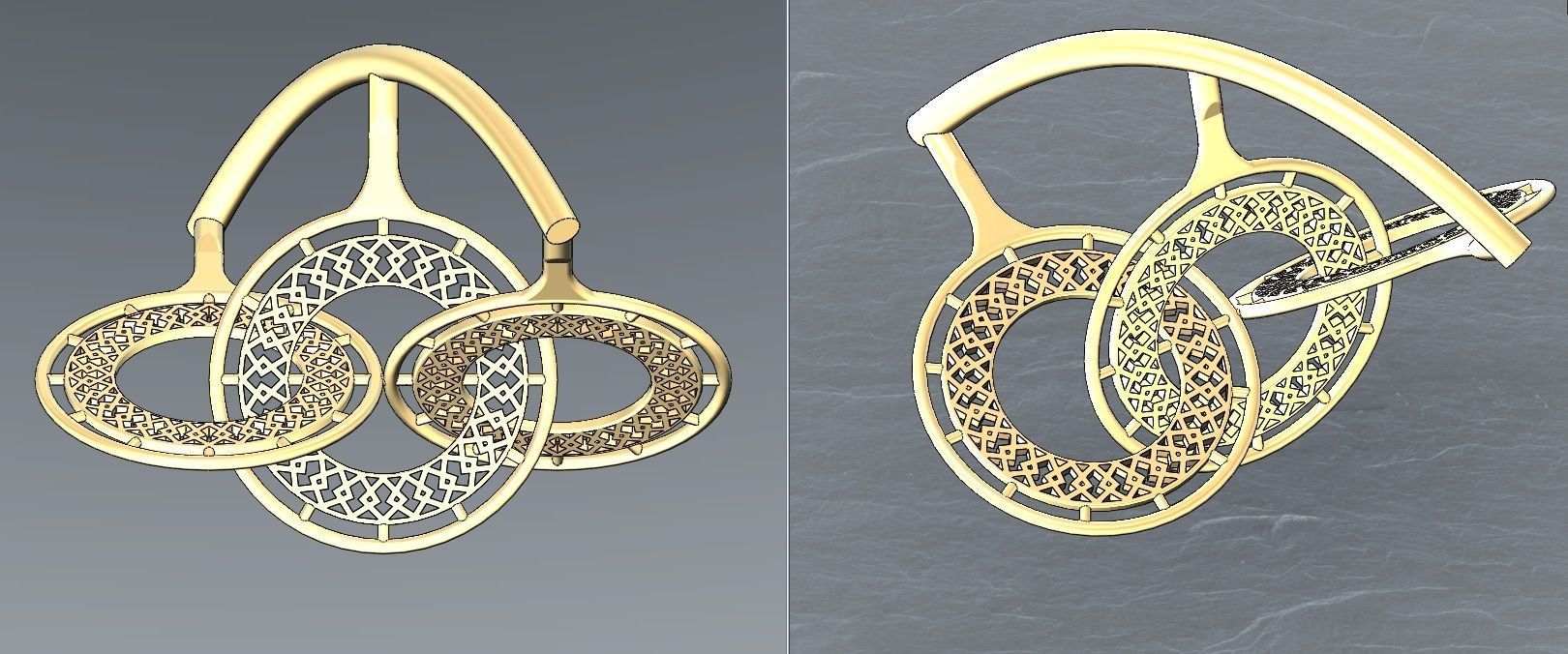 Interlocking pendants  3D print model_17