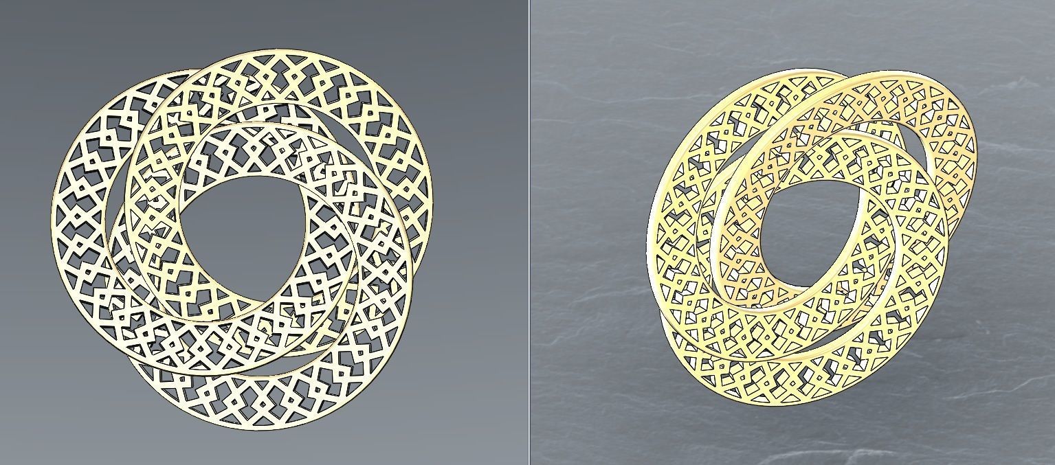 Interlocking pendants  3D print model_16