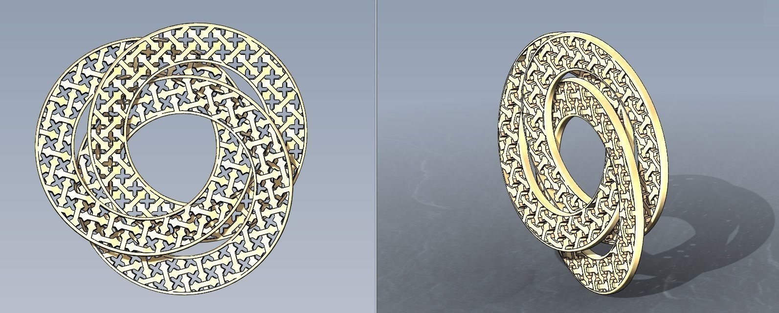 Interlocking pendants  3D print model_2