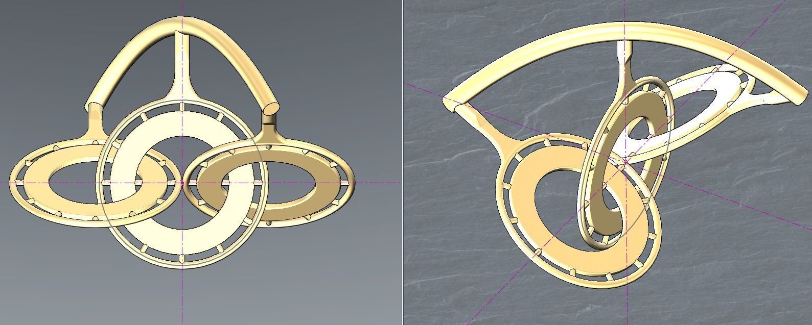 Interlocking pendants  3D print model_5