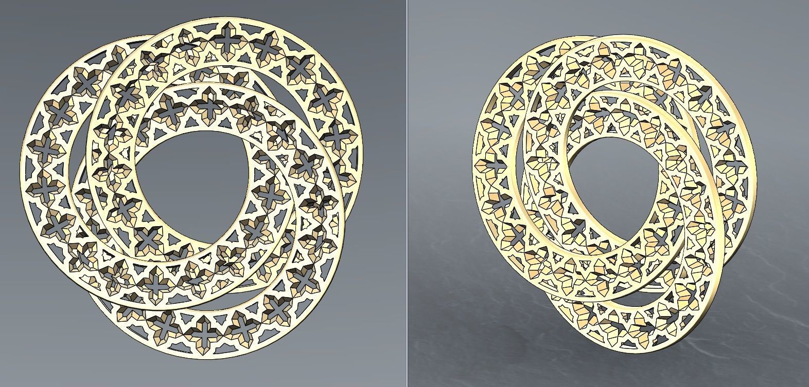 Interlocking pendants  3D print model_7