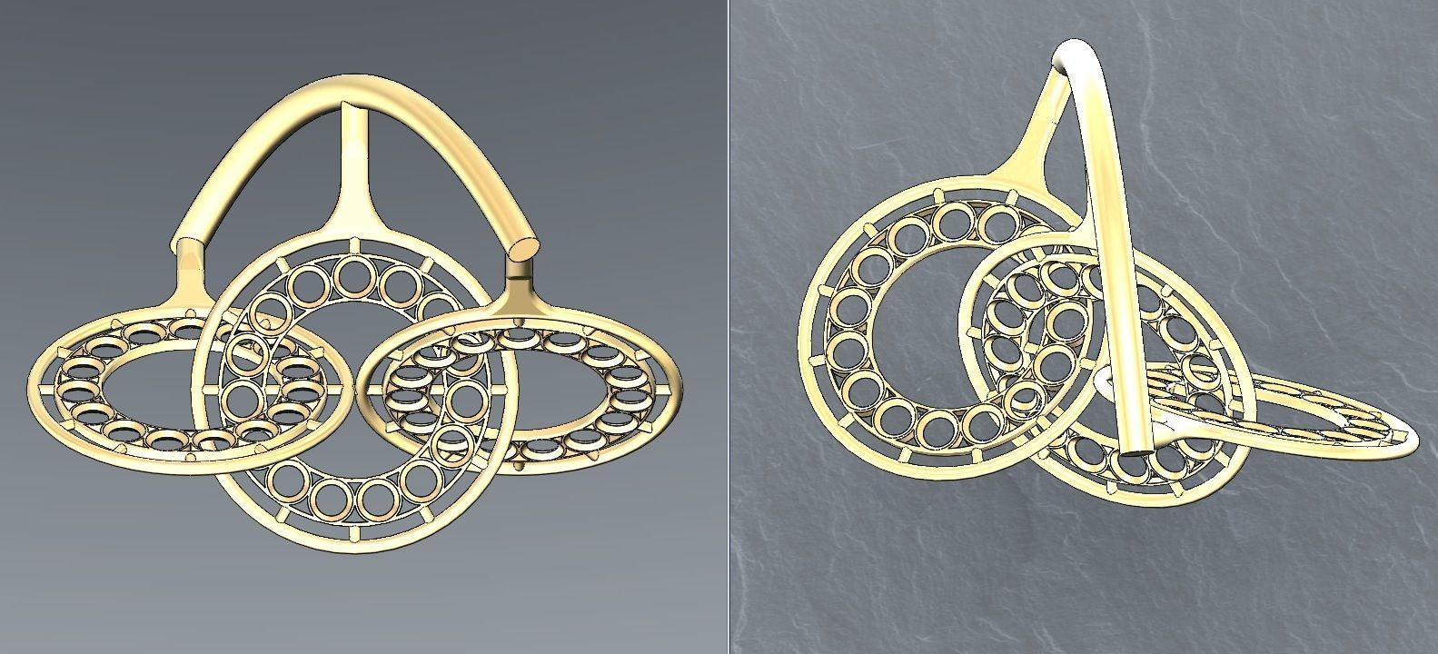 Interlocking pendants  3D print model_10