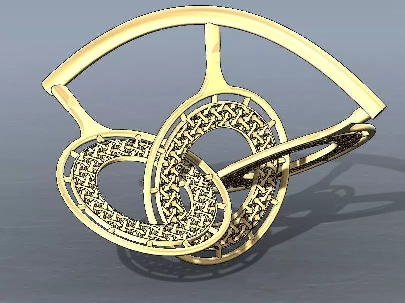 Interlocking pendants  3D print model_0