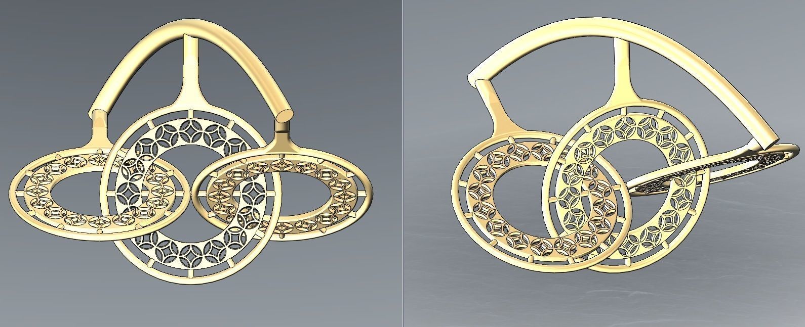 Interlocking pendants  3D print model_8