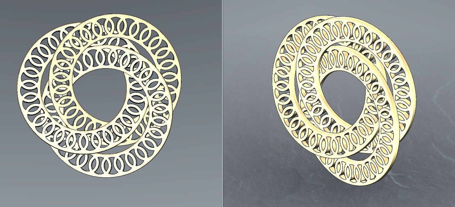 Interlocking pendants  3D print model_13