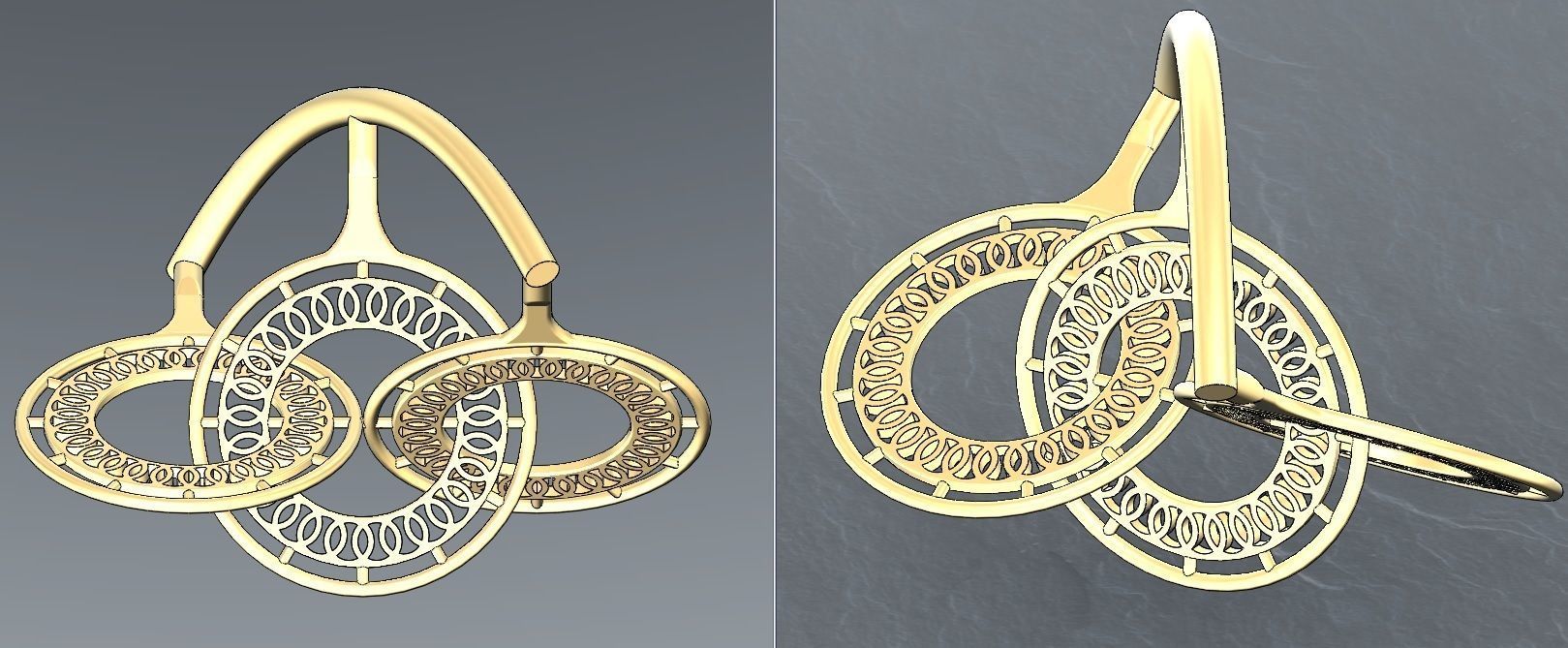 Interlocking pendants  3D print model_12