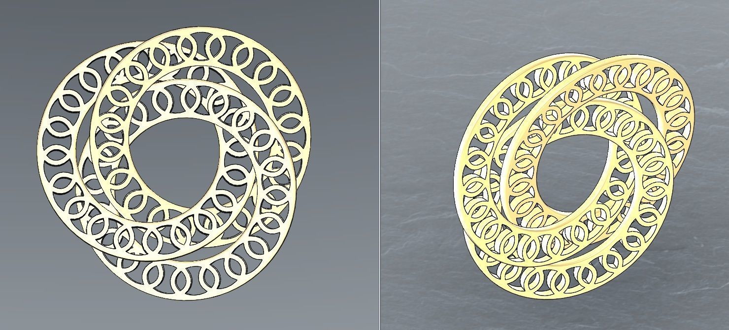Interlocking pendants  3D print model_19