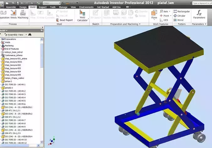Plataforma Elevatoria - 3D Projeto - 3D Model 3D print model