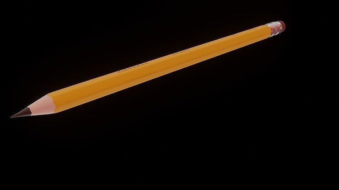 Pencil for Blender Free low-poly 3D model