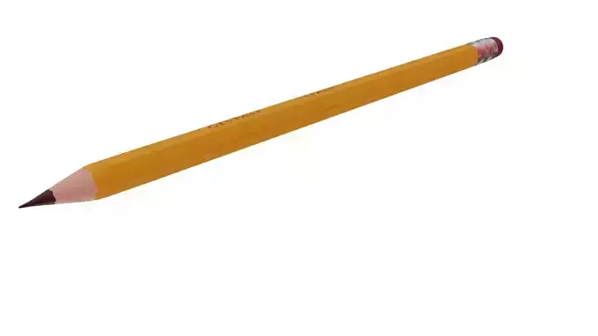 Pencil for Blender Free low-poly 3D model