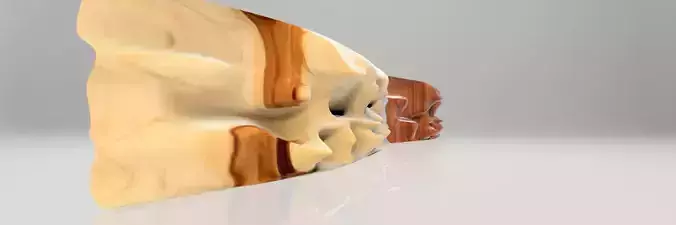 Curved wall version 1 3D model