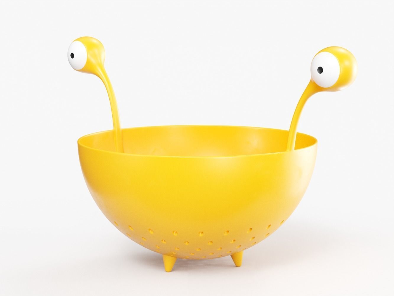 Spaghetti Monster Strainer with Noodles and Meatballs 3D model_10
