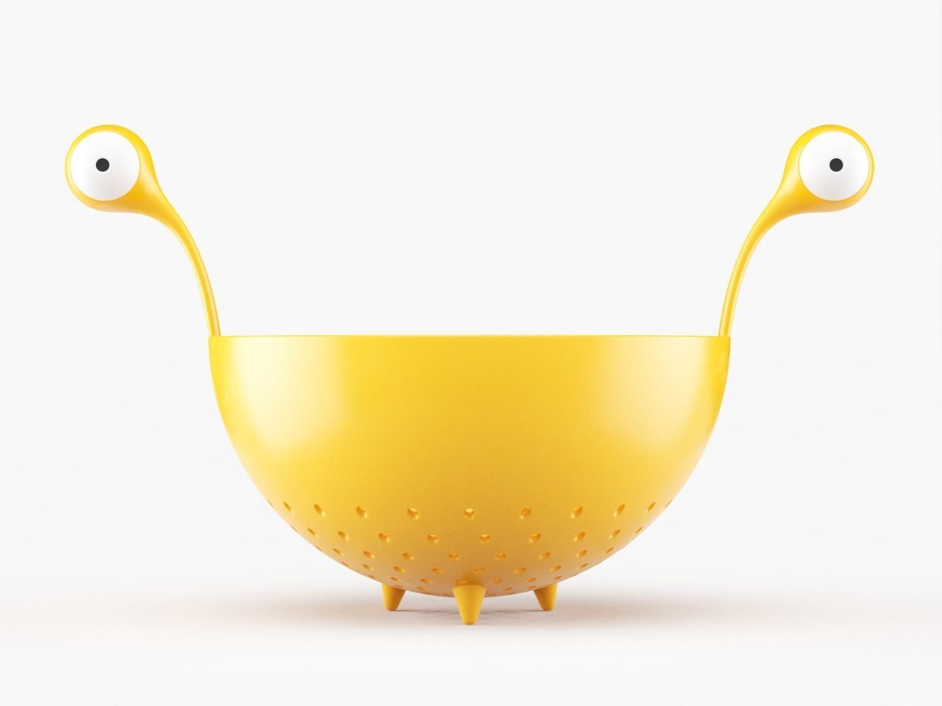 Spaghetti Monster Strainer with Noodles and Meatballs 3D model_9