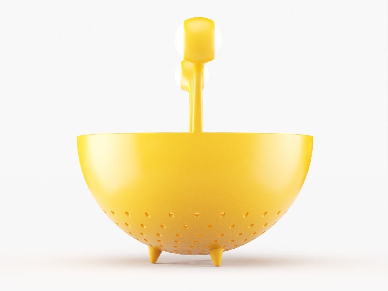 Spaghetti Monster Strainer with Noodles and Meatballs 3D model_11