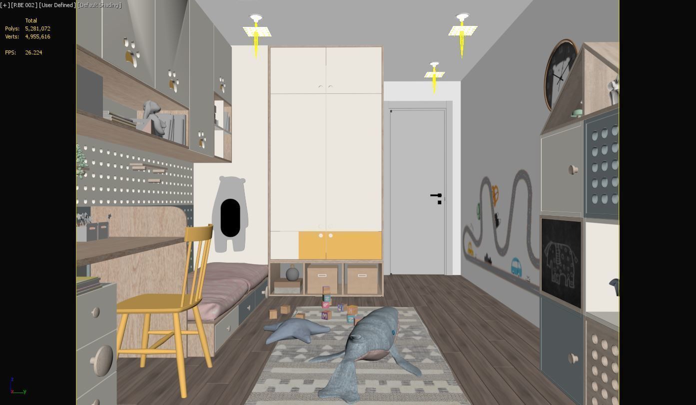 Kids room 3D model_1
