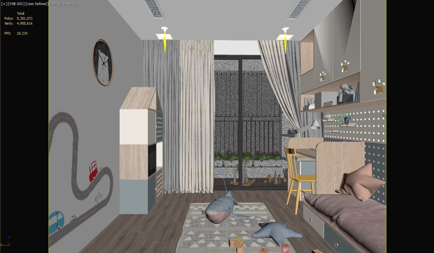 Kids room 3D model_2