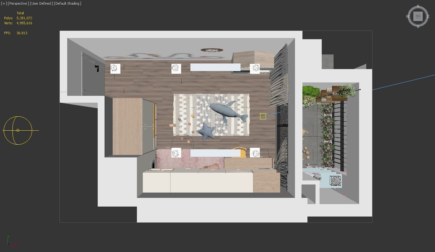 Kids room 3D model_12