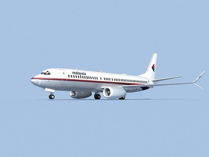 Boeing 737-800 Max Malaysia 3D model