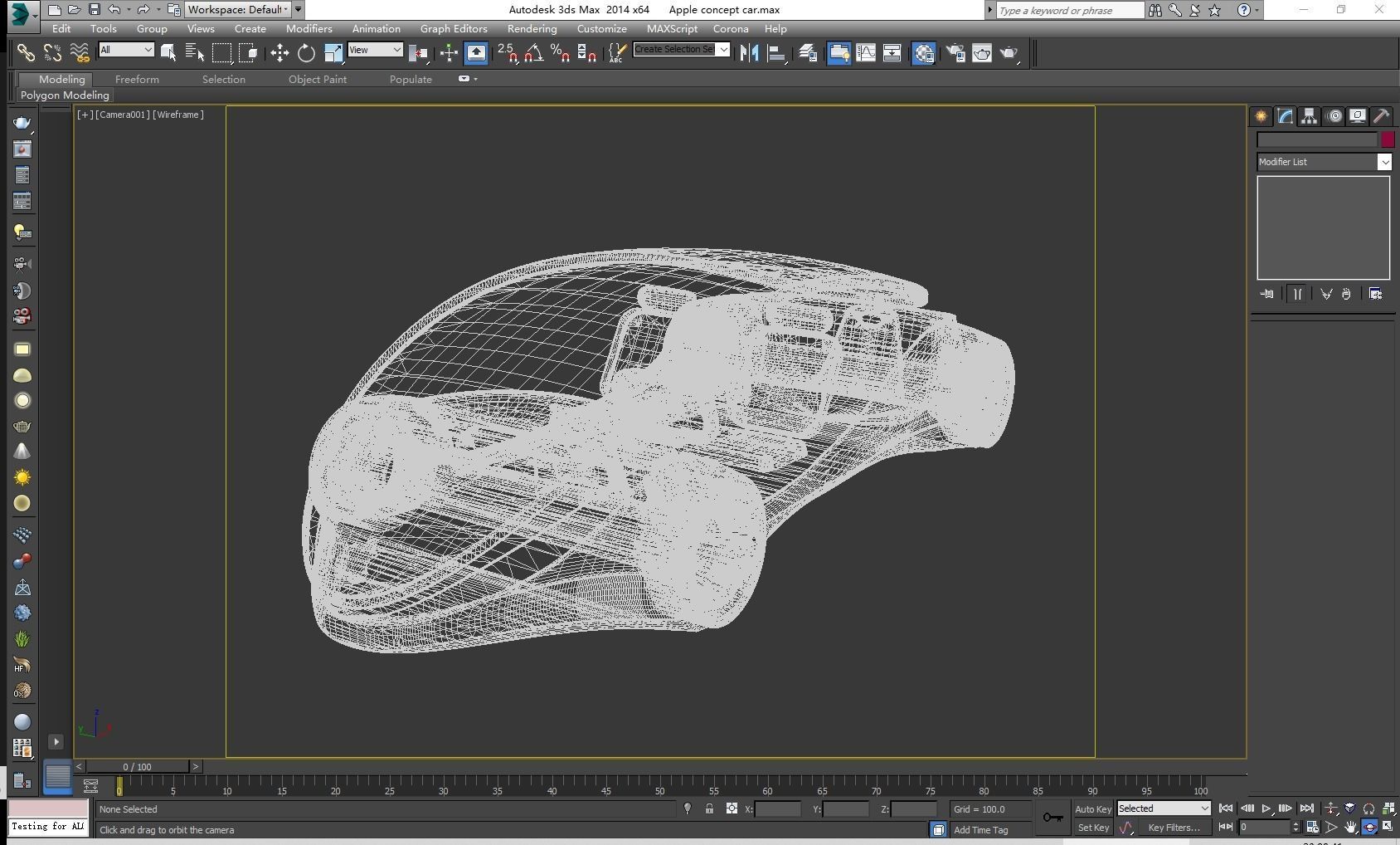 Apple concept car 3D model_7