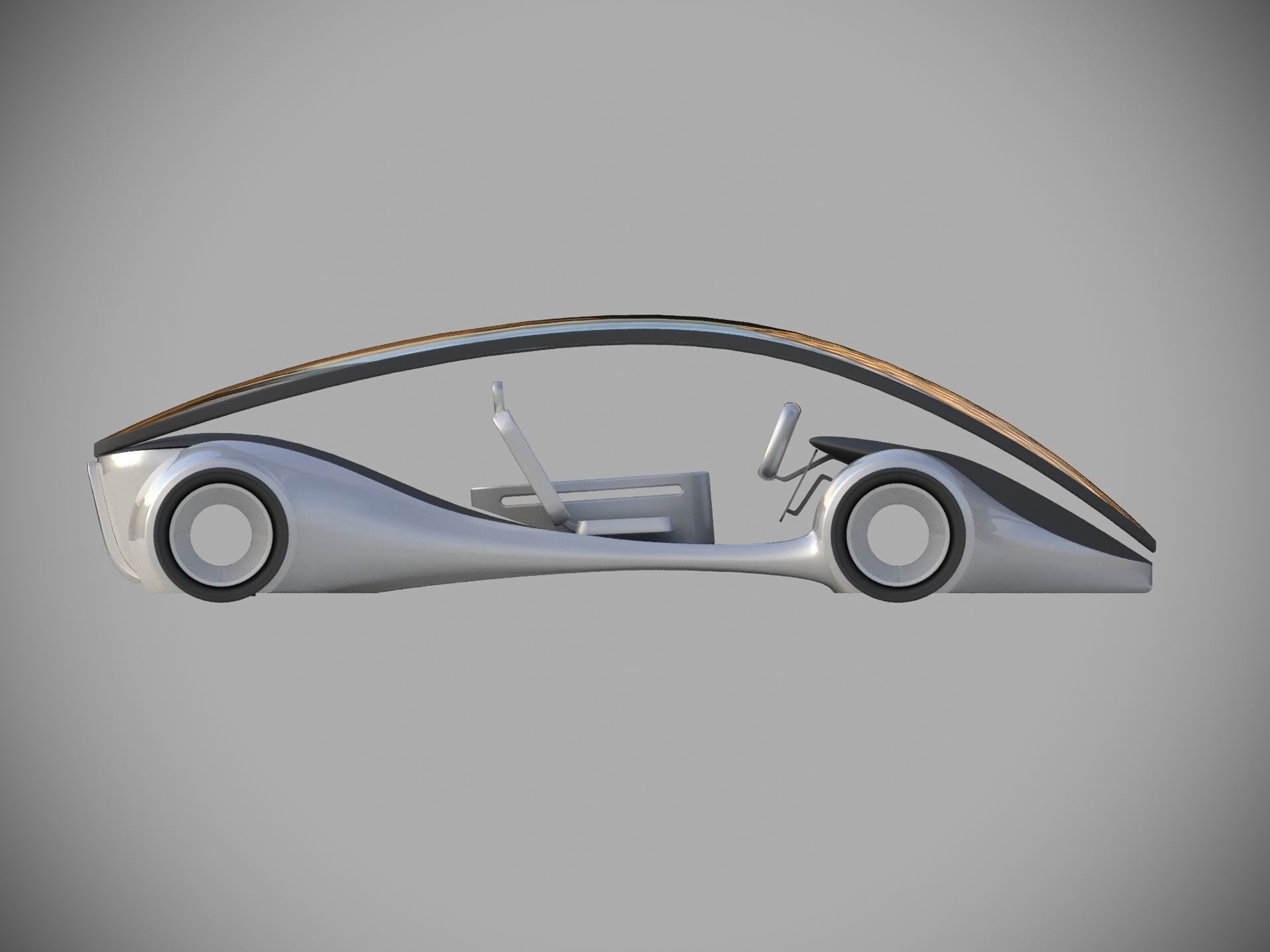 Apple concept car 3D model_6