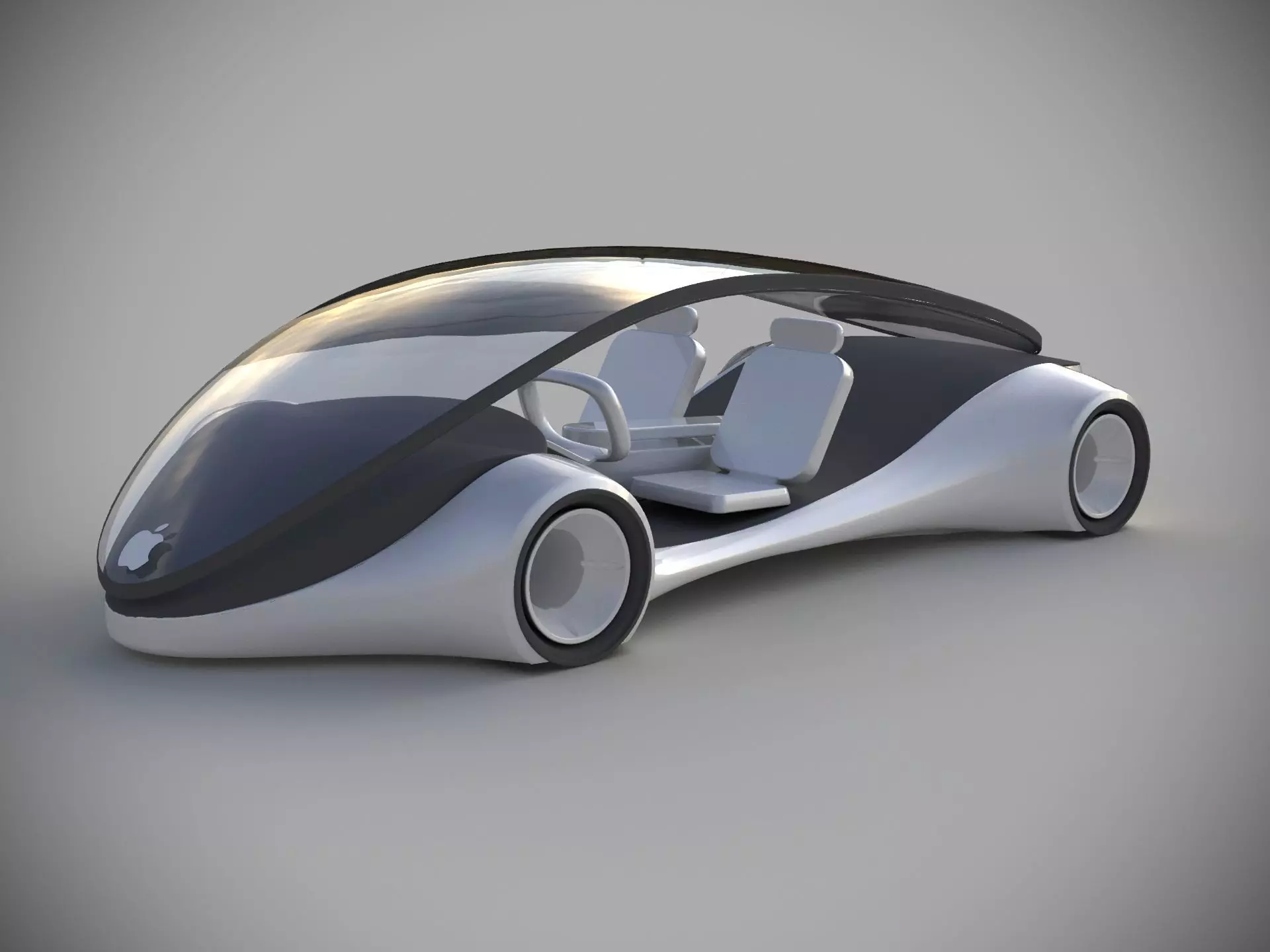 Apple concept car 3D model_0