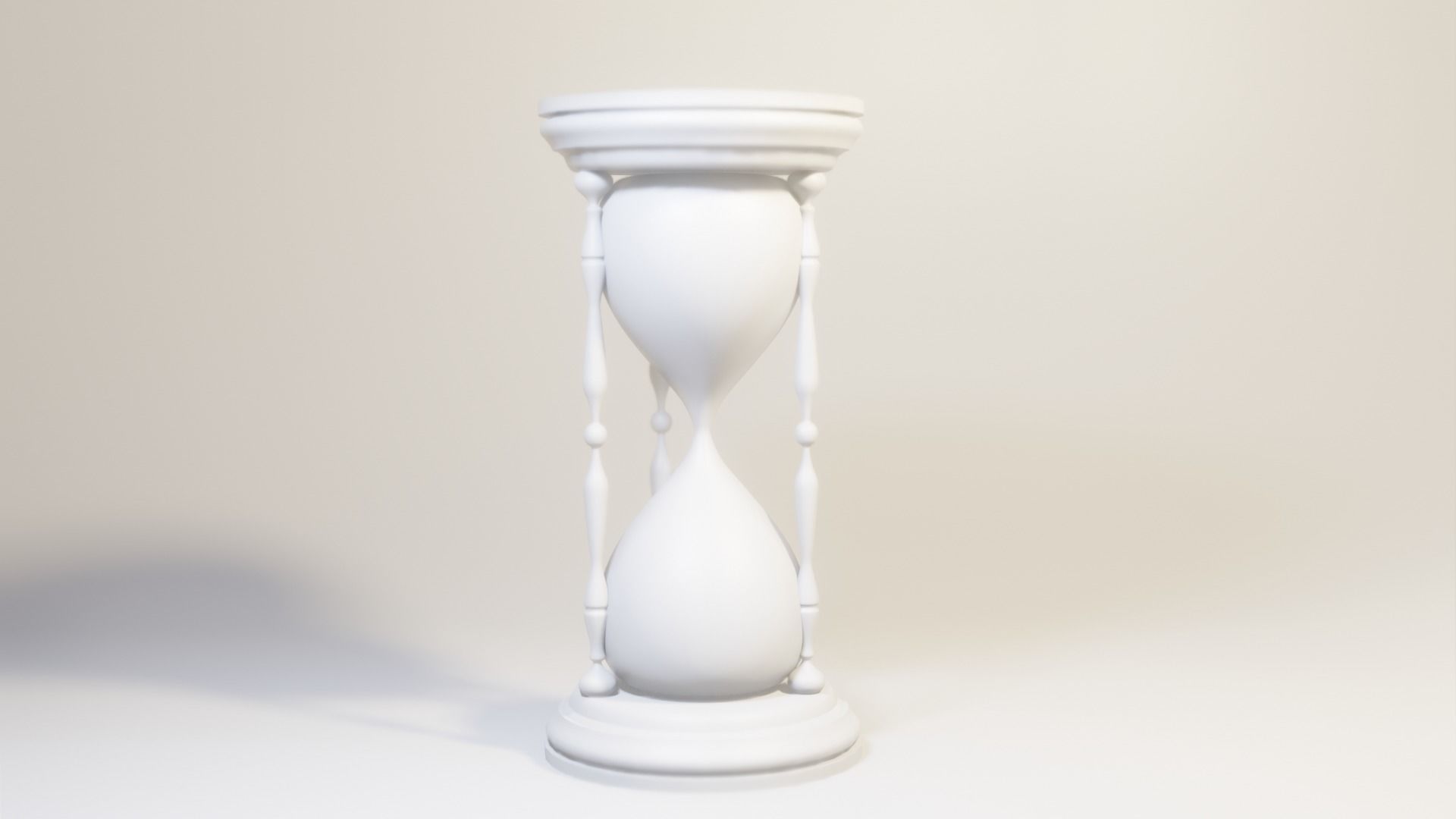 Hourglass with sand in it 3D model_4