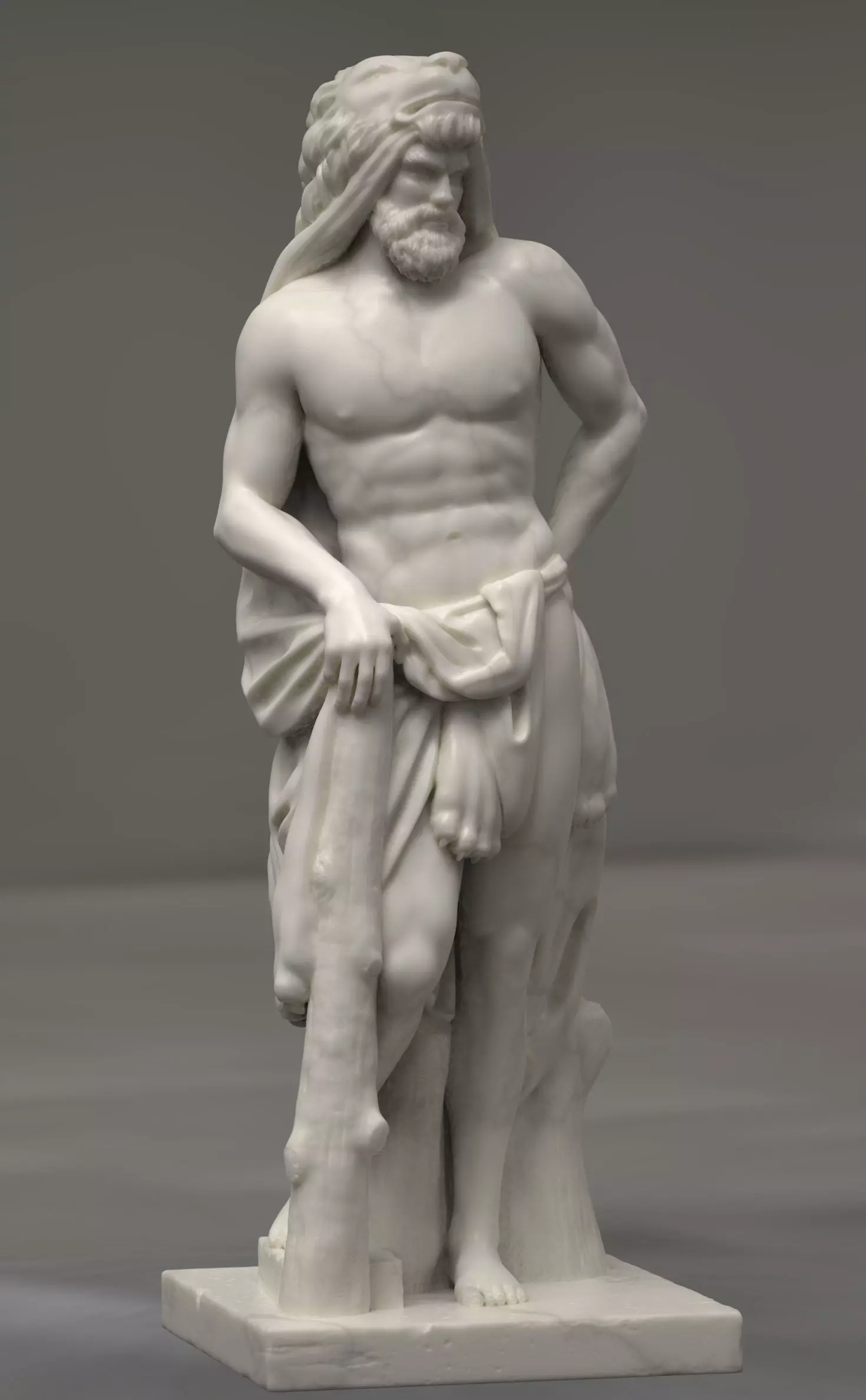 Hercules Greek Statue 3D print model_0
