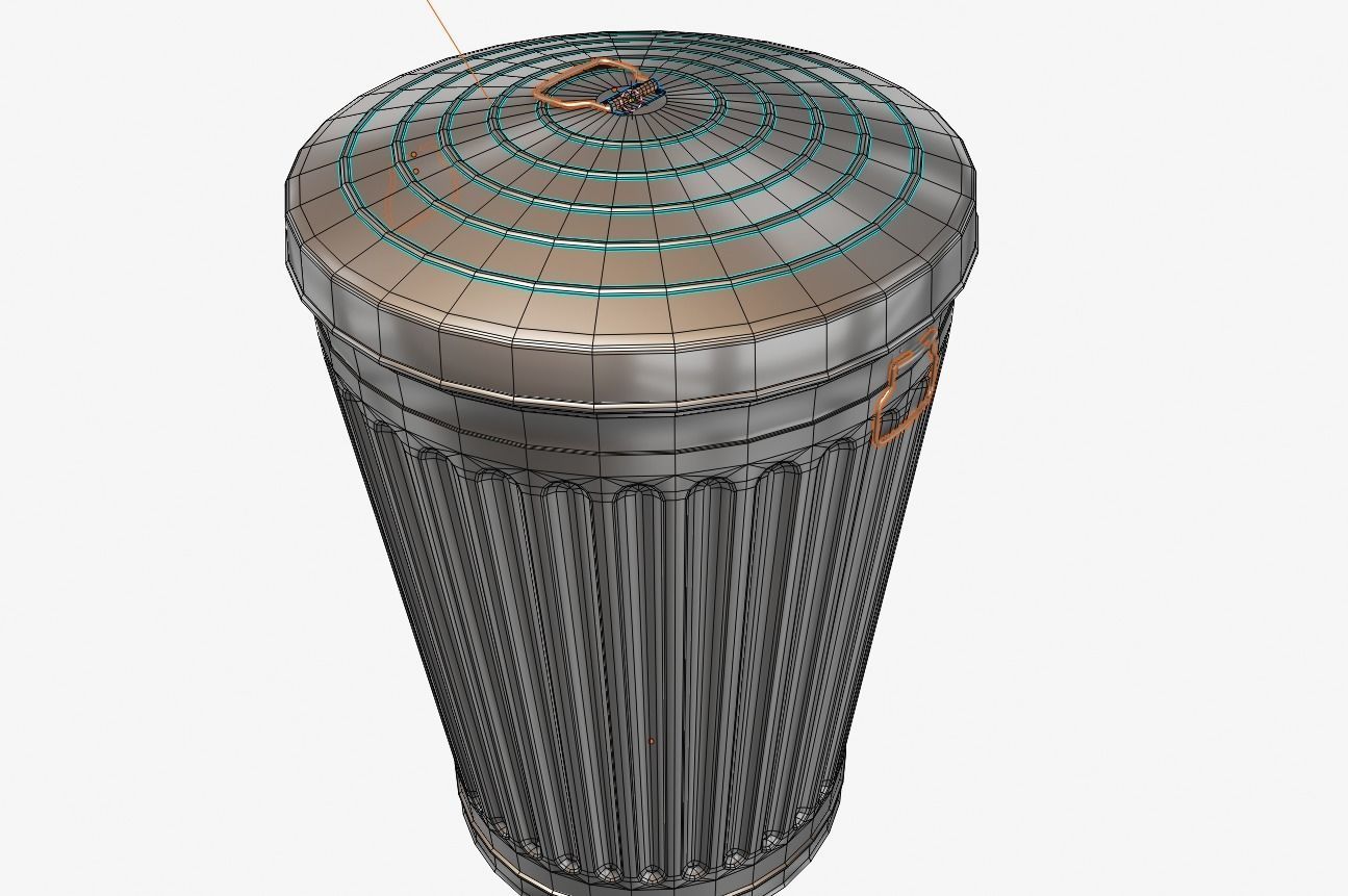 trash or garbage can 3D model_7