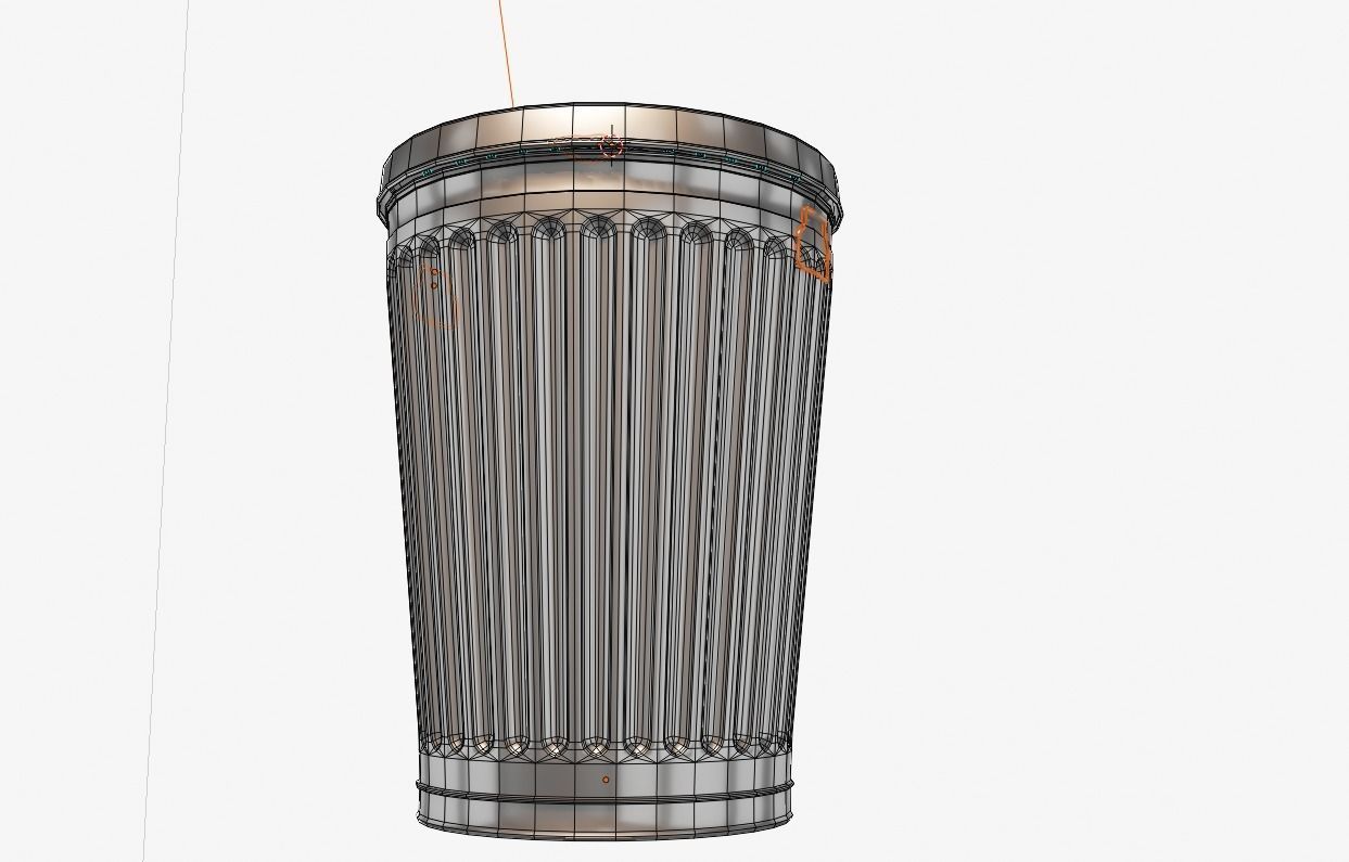 trash or garbage can 3D model_6