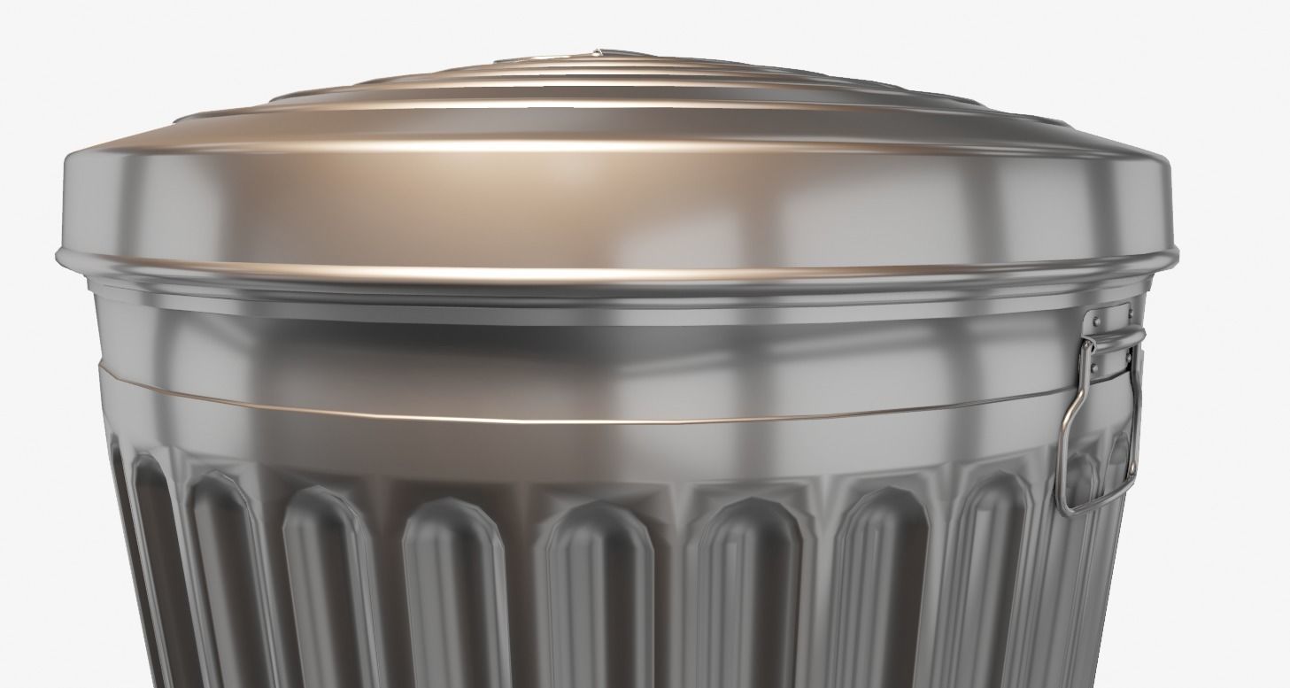 trash or garbage can 3D model_4